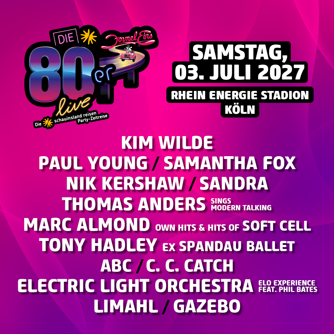 Veranstaltungslogo 80er Jahre live